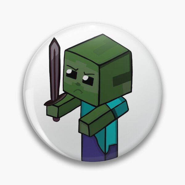 Item preview, Baby Zombie with Netherite Sword  designed and sold by mnh-shop.
