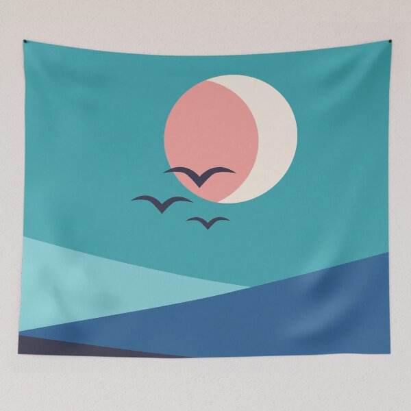 Item preview, Minimal Sea Landscape  designed and sold by thayartstudio.