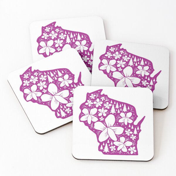 Item preview, Wisconsin Violet Silhouette Purple designed and sold by luckybengal.