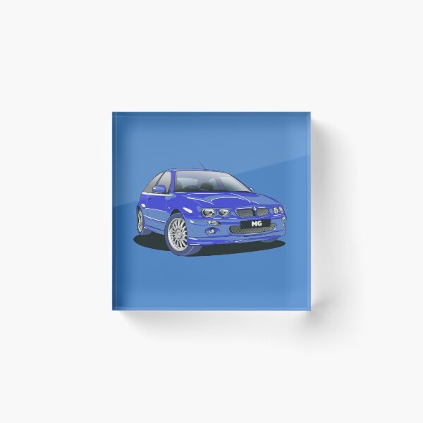 Item preview, MG ZR en azul trofeo designed and sold by Webazoot Industries - Car Art.
