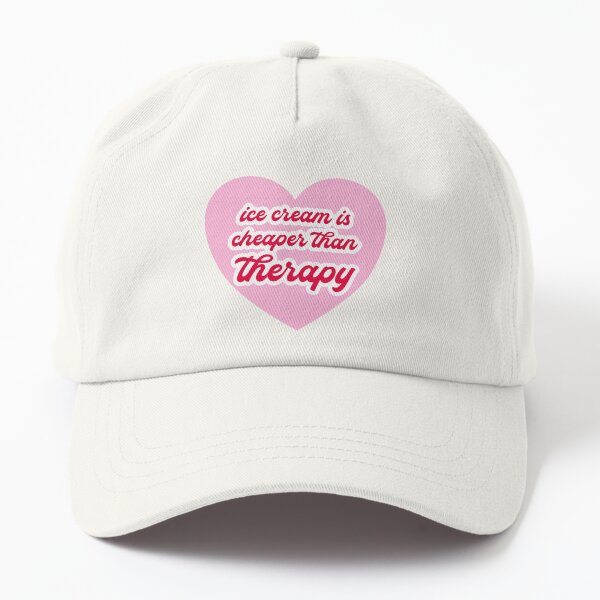 ice cream is cheaper than therapy Dad Hat