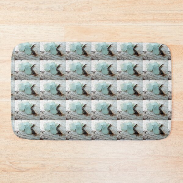 Item preview, Sea Foam Sea Glass and Rusty Nail on Rustic Wood Pale Turquoise designed and sold by Beachy.
