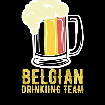 Vorschaubild zum Design Belgian Drinking Team Beer Festival Belgium Oktoberfest Gear von DynamicDesign
