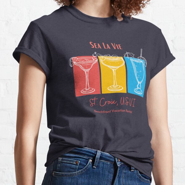 Sea La Vie Tropical Drinks White Classic T-Shirt