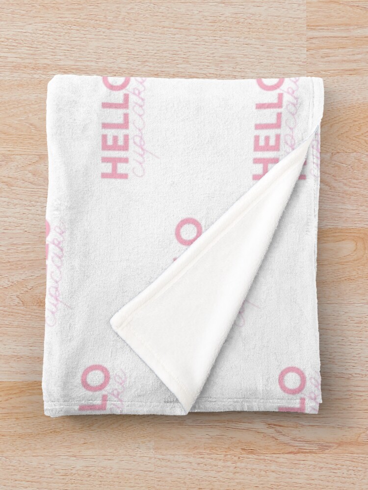 Thumbnail 3 of 6, Throw Blanket, Hello Cupcake designed and sold by AProperLemon.