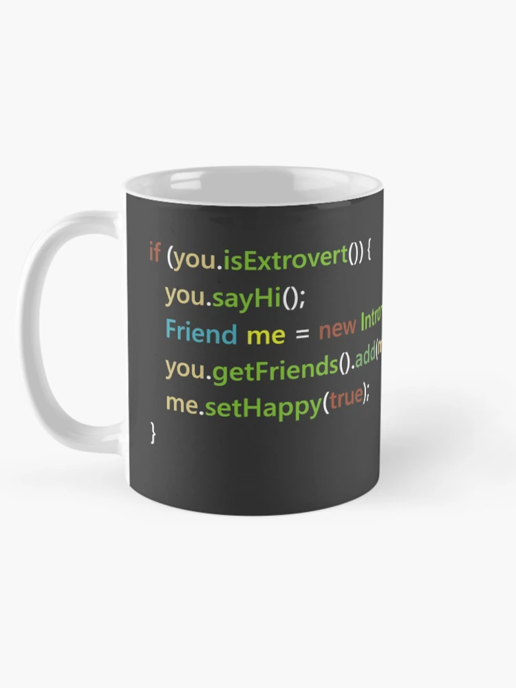Thumbnail 5 of 6, Coffee Mug, Java Code Make Friends Eclipse Color designed and sold by FoxCodeCreation.