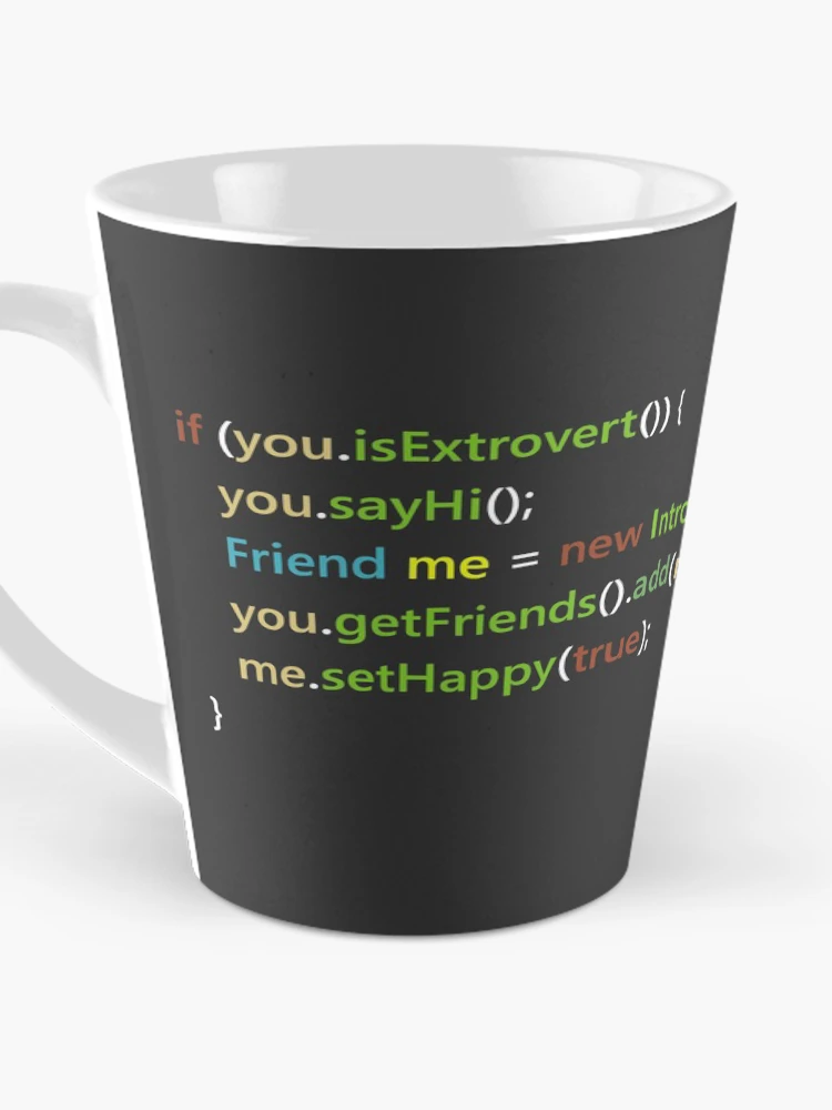 Thumbnail 3 von 4, Kaffeebecher, Java-Code Freunde finden Eclipse Color designt und verkauft von FoxCodeCreation.