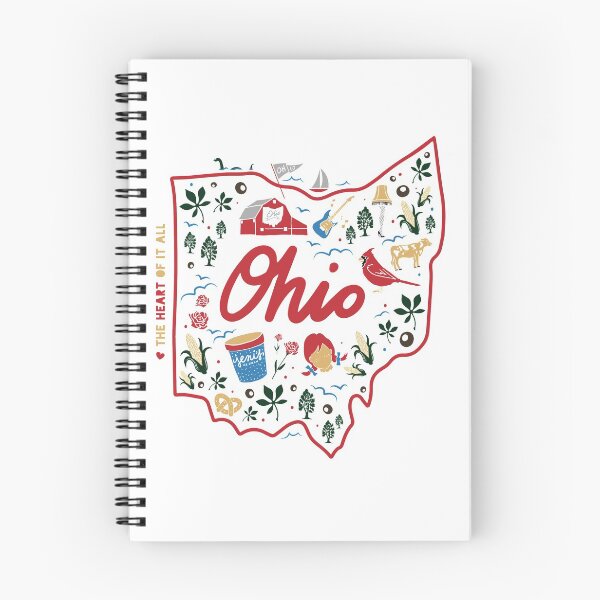 Item preview, Diseño dibujado a mano del estado de Ohio designed and sold by luckybengal.