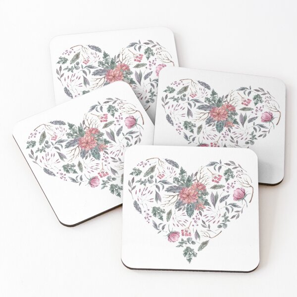 Item preview, Watercolor Flower Heart designed and sold by TheMinnie.
