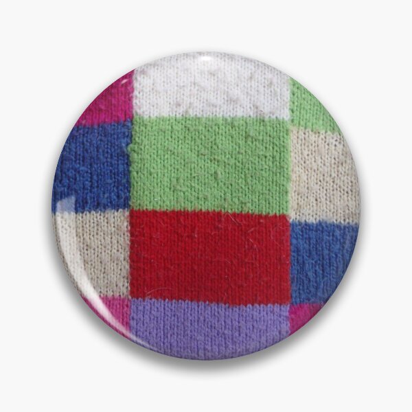 Item preview, colourful vintage patchwork knitted squares designed and sold by pollywolly.