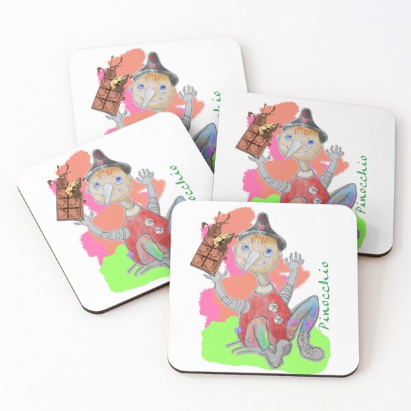 Item preview, Playing Wood PINOCCHIO with Peanut Chocolate (Original Drawing by ACCI) designed and sold by VanyssaGraphics.