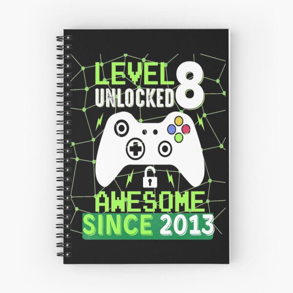 Item preview, Level 8 Unlocked Awesome 2013 Video Game 8th designed and sold by holidaysdung.