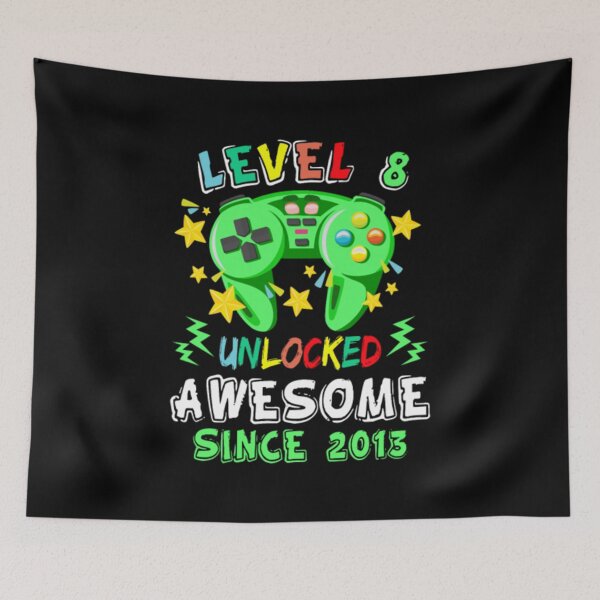 Item preview, Level 8 Unlocked Awesome 2013 Video Game Birthday designed and sold by holidaysdung.
