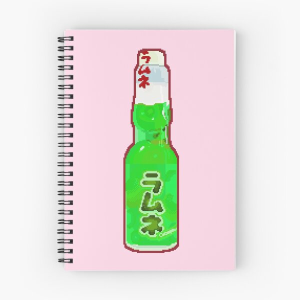 Item preview, Aesthetic melon ramune Japanese soda pixel art designed and sold by saffl0wer.