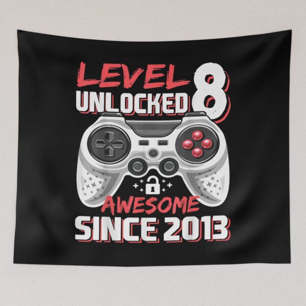 Item preview, Level 8 Unlocked Awesome 2013 Video Game designed and sold by holidaysdung.