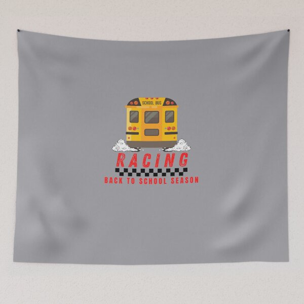 Item preview, Racing Back to School Season School Bus designed and sold by CarantinedChaos.