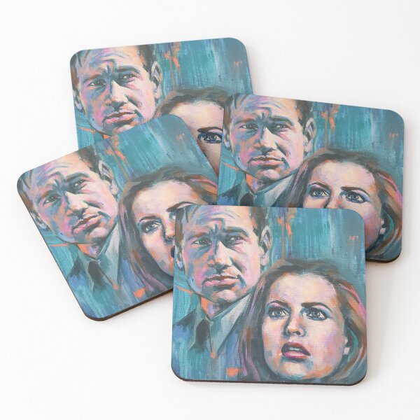 Item preview, Mulder & Scully X Files Portrait Painting designed and sold by storybycorey.