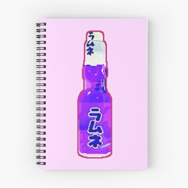 Item preview, Aesthetic grape ramune Japanese soda pixel art designed and sold by saffl0wer.