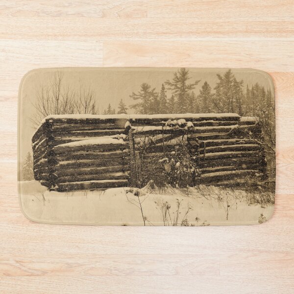 Item preview, Snowy Cabin in Winter - La Pêche designed and sold by GrannysGarage.