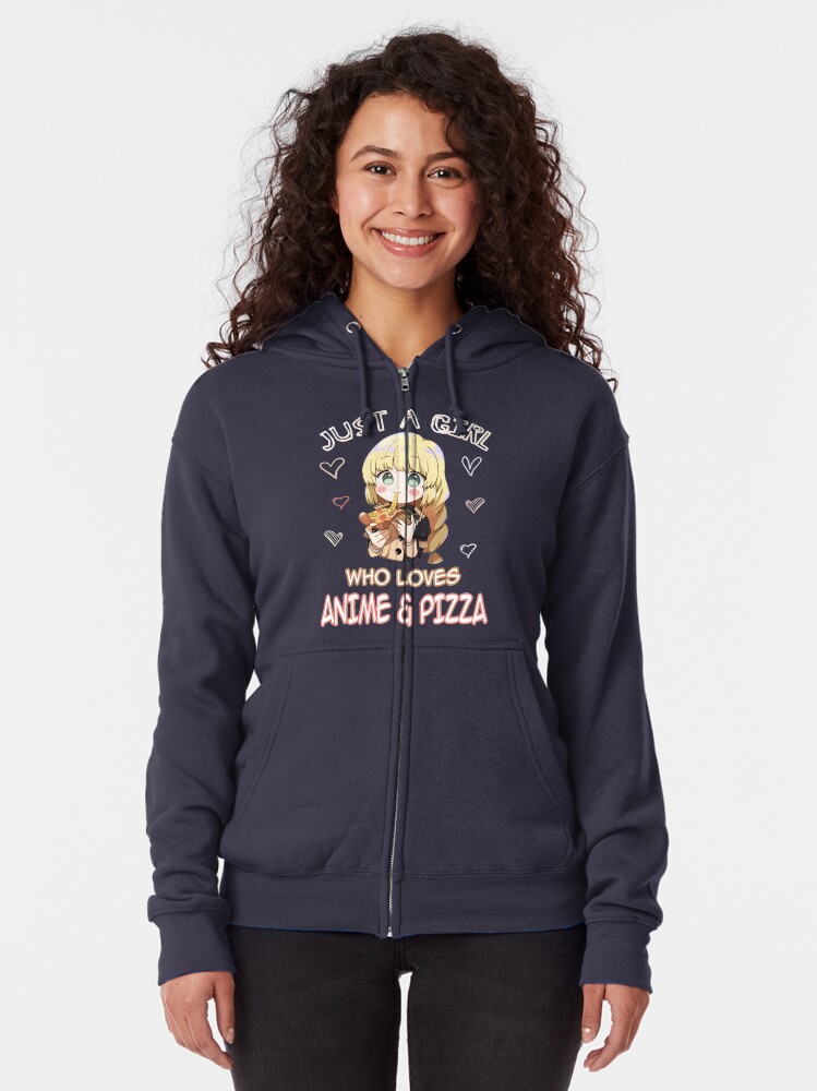 Anime pizza outlet hoodie