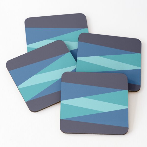 Item preview, Geometric shades of blue designed and sold by thayartstudio.