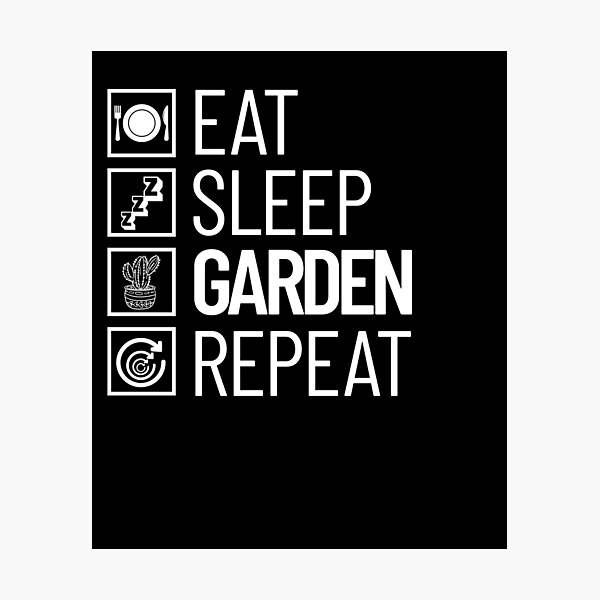 Item preview, Eat Sleep Garden Repeat Love Plants Gardening Succulent Gear designed and sold by DynamicDesign.