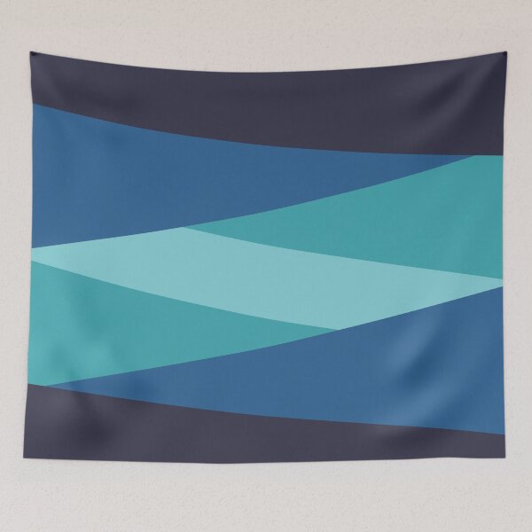Item preview, Geometric shades of blue designed and sold by thayartstudio.