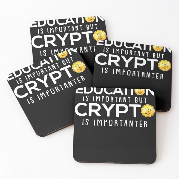 Item preview, Education is Important But Crypto is Importanter Bitcoin  designed and sold by Rzelemenz.