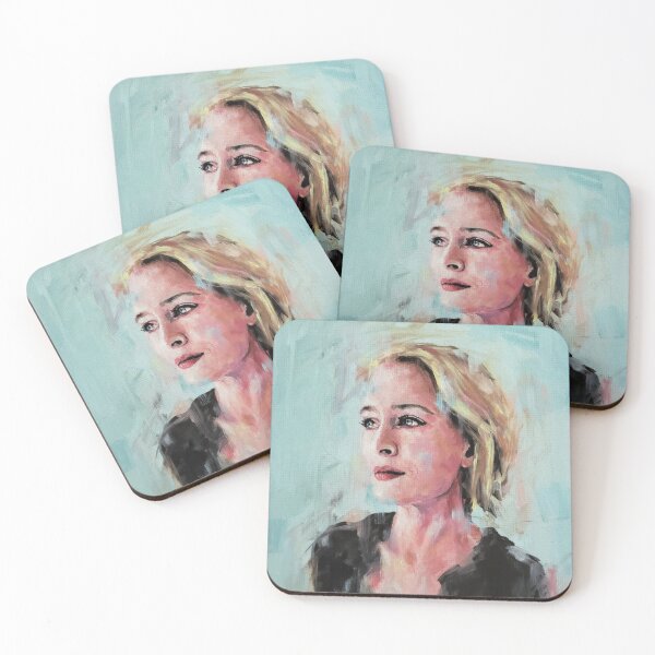 Item preview, Gillian Anderson Portrait Original Painting designed and sold by storybycorey.