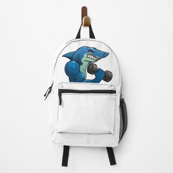 Item preview, Shark Gym Cartoon Abstract Print designed and sold by OceansSupply.