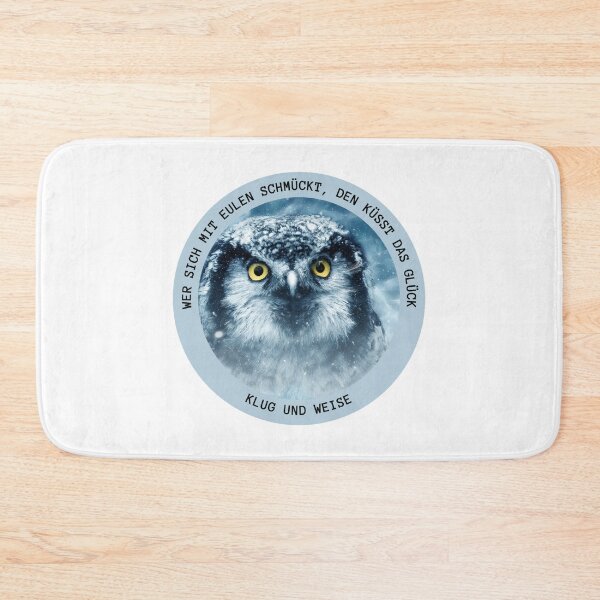 Item preview, Those who adorn themselves with owls kiss happiness designed and sold by Bernsteinhaus.
