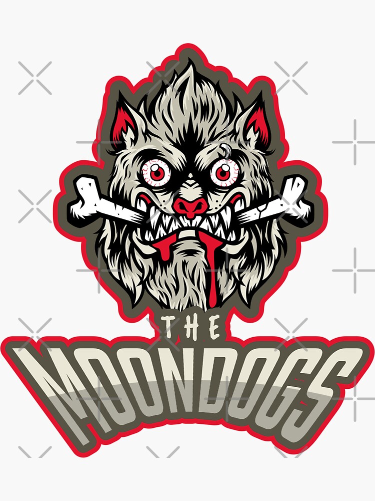 "The Moondogs Pro Wrestling Tag Team Logo" Sticker for Sale by