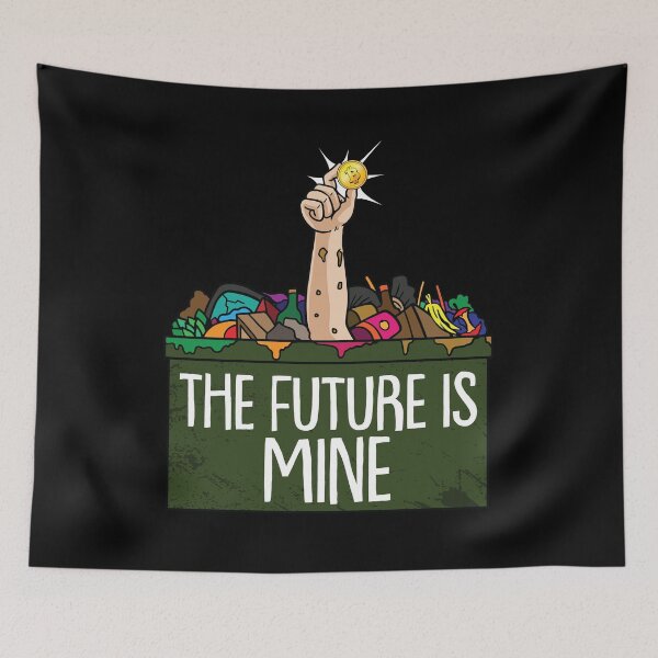 Item preview, The Future is mine Crypto Miner Hodl BTC Blockchain Bitcoin  designed and sold by Rzelemenz.