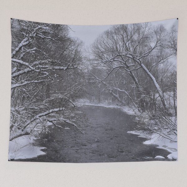 Item preview, Rivière La Pêche in Winter designed and sold by GrannysGarage.
