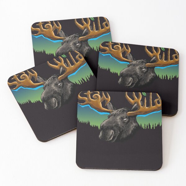 Item preview, Stay Wild Pacific North West Moose designed and sold by tronictees.