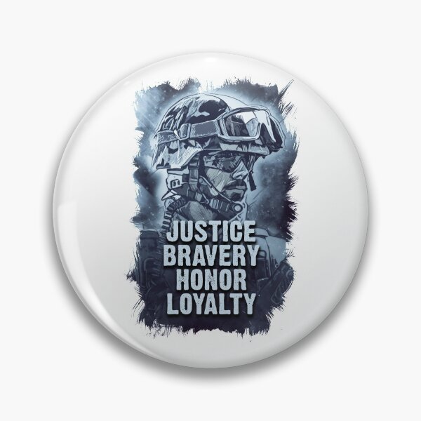 Item preview, Justice Bravery Honor Loyalty Warriors Code of Conduct designed and sold by Naumovski.
