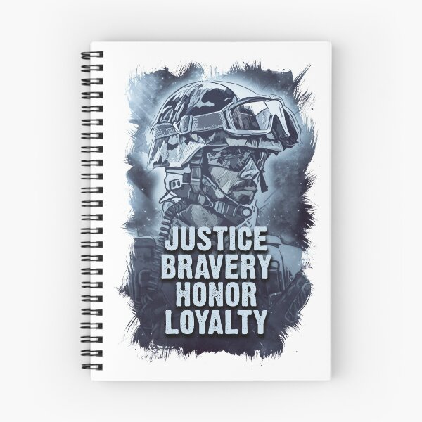 Item preview, Justice Bravery Honor Loyalty Warriors Code of Conduct designed and sold by Naumovski.