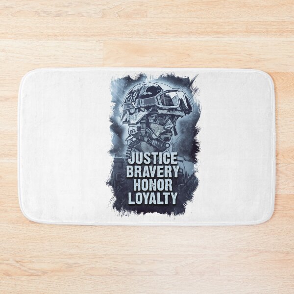 Item preview, Justice Bravery Honor Loyalty Warriors Code of Conduct designed and sold by Naumovski.