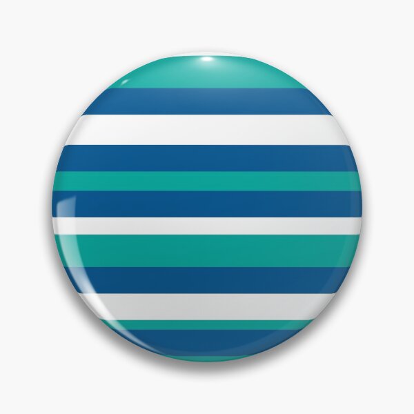 Item preview, Blue Teal and White Irregular Horizontal Stripe Pattern designed and sold by Adelle Smith.