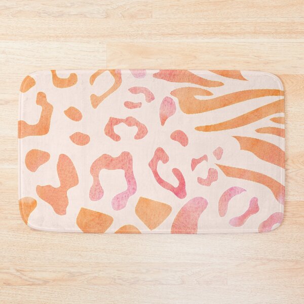Item preview, Orange Watercolor Animal Print Pattern designed and sold by Mint-Rose.