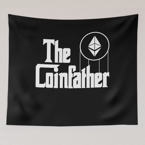 Item preview, The Coinfather Funny Crypto Hodl BTC Blockchain Etherum  designed and sold by Rzelemenz.