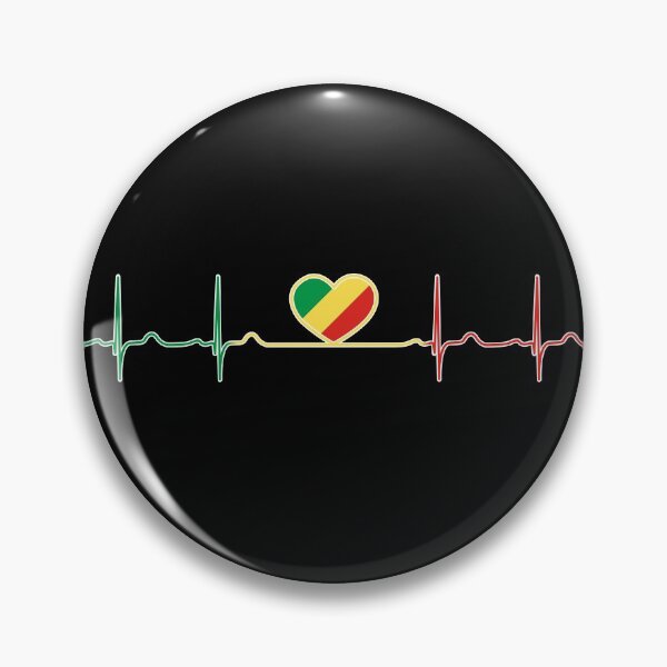 Item preview, Heartbeat Republic of the Congo designed and sold by Heartbeatsalad.