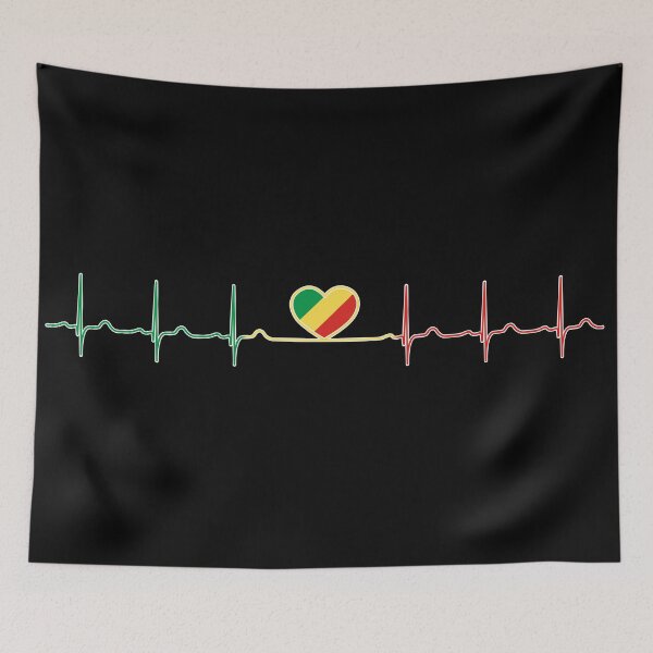Item preview, Heartbeat Republic of the Congo designed and sold by Heartbeatsalad.