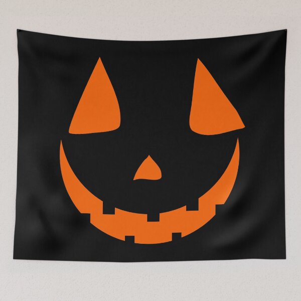 Item preview, Halloween Pumpkin Face Orange designed and sold by I Love Space.