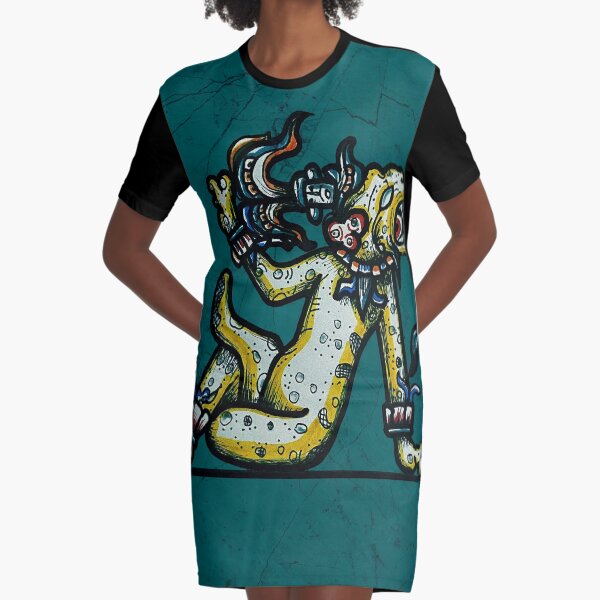 Yaxchilan inked Vestido camiseta