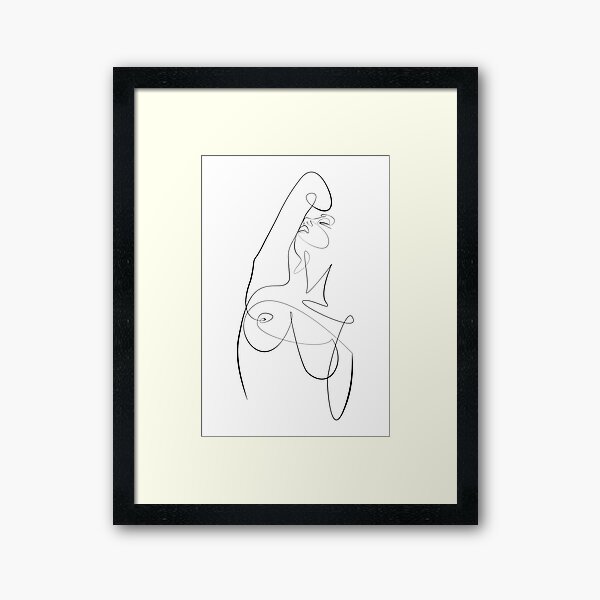 Item preview, "Feminine Exotic Pose N.4" Abstract Woman Outline designed and sold by Infinitenoon.