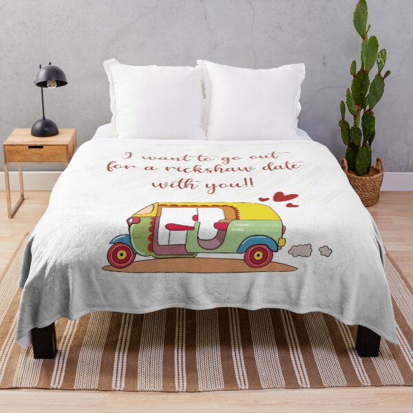 Item preview, Quirky Auto rickshaw design with a romantic quote designed and sold by Himanshi Arora.