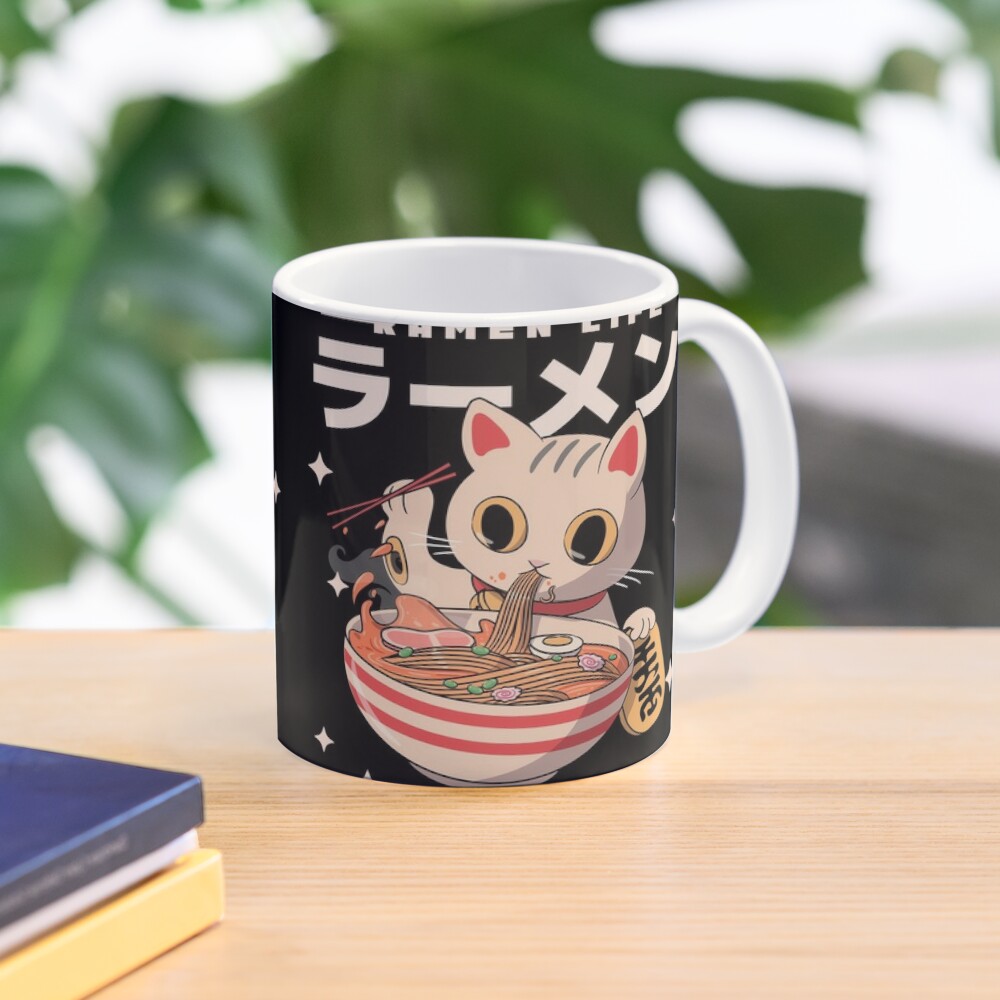 Discover Kitten Eating Ramen- Ramen Life Tastes Great! Mug