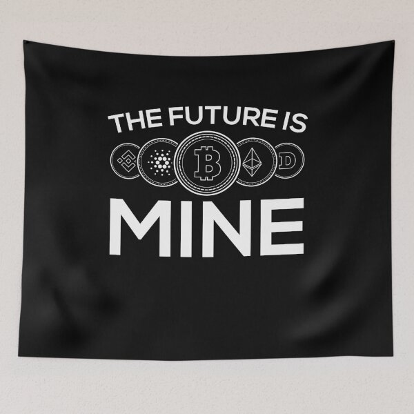 Item preview, The Future is mine Crypto Miner Hodl BTC Blockchain Bitcoin  designed and sold by Rzelemenz.