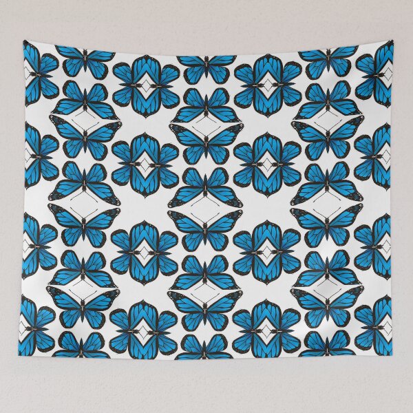Item preview, Social butterfly (blue) designed and sold by kindsoulapparel.